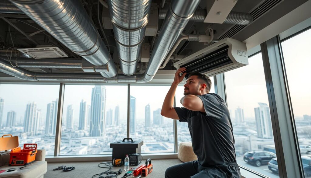 AC duct repair in Dubai